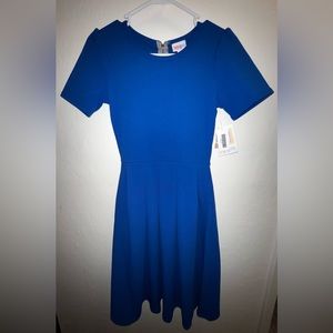 NWT Blue Lula Roe Amelia Dress with Pockets